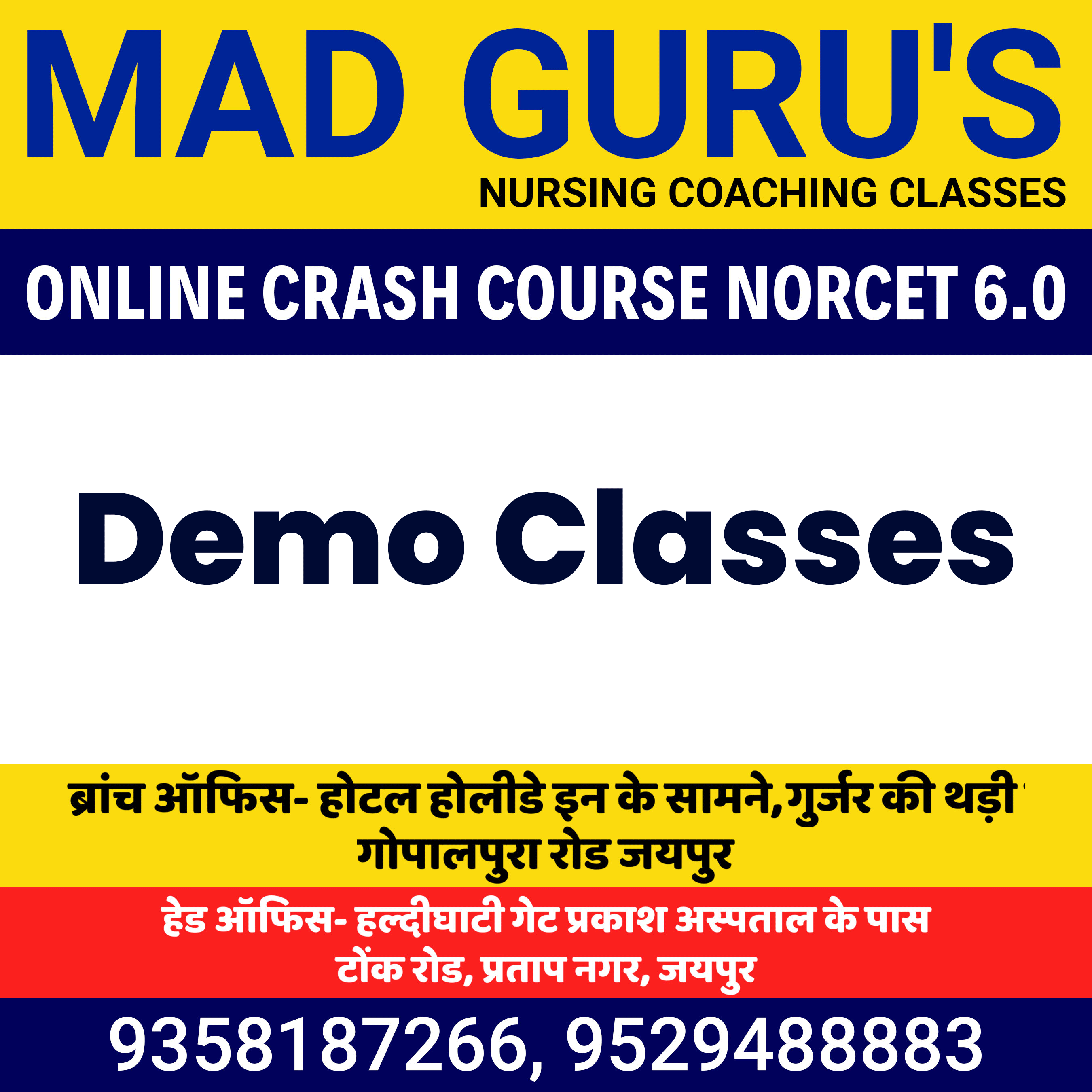 MSN || Norcet Crash Course Classes