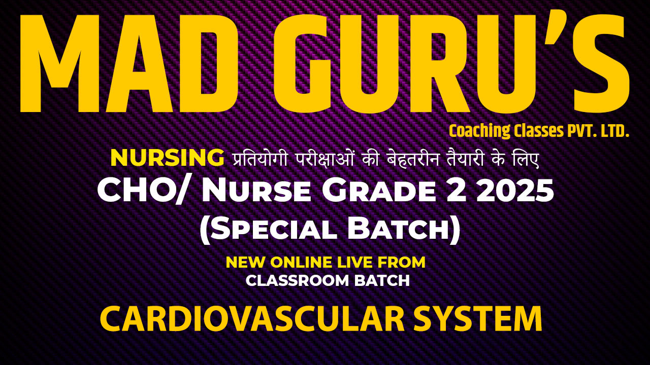 Cardiovascular System || CHO/ Nurse Grade 2 