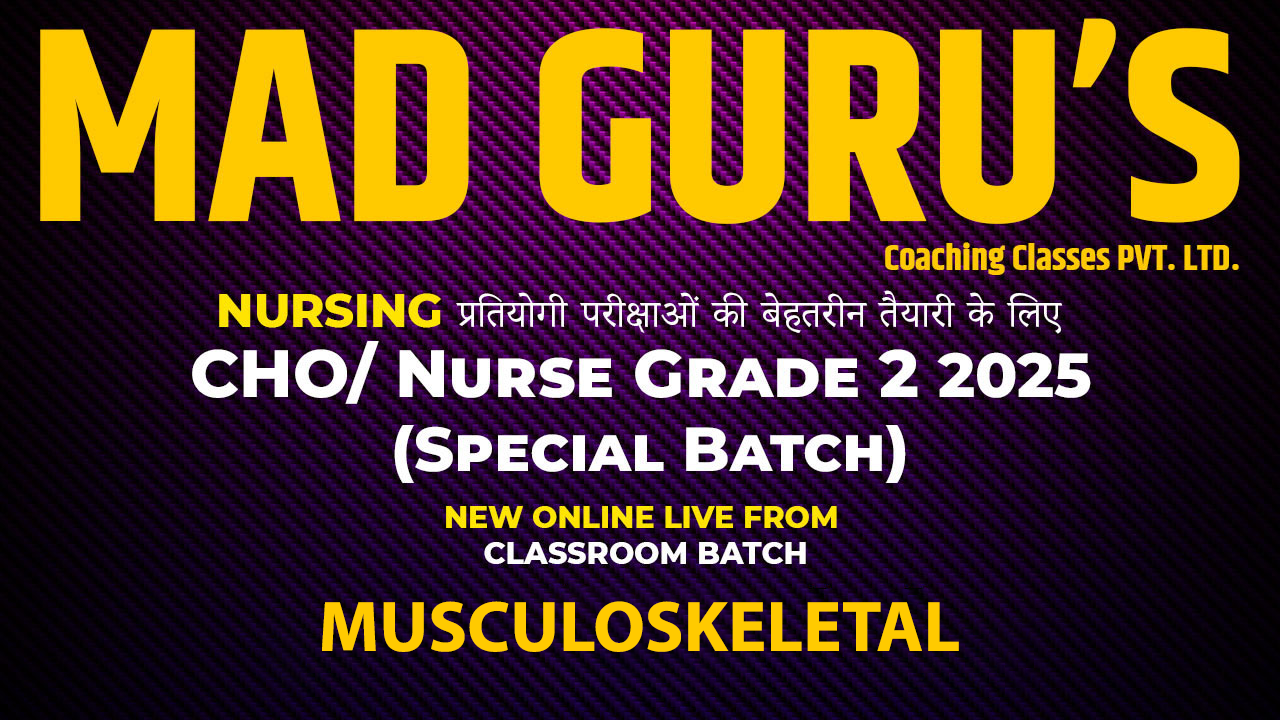Musculoskeletal ||  CHO/ Nurse Grade 2