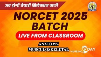 Anatomy - Musculoskeletal | NORCET Live Classes